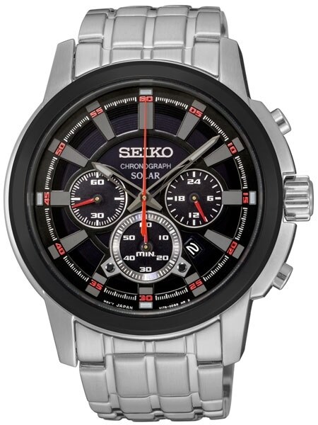 A182 希少 稼動品 SEIKO SOLAR chronograph 黒ベゼル SEIKO SELECTION WATCH SOLAR CHRONOGRAPH SBPY169 JAPAN MOV'T