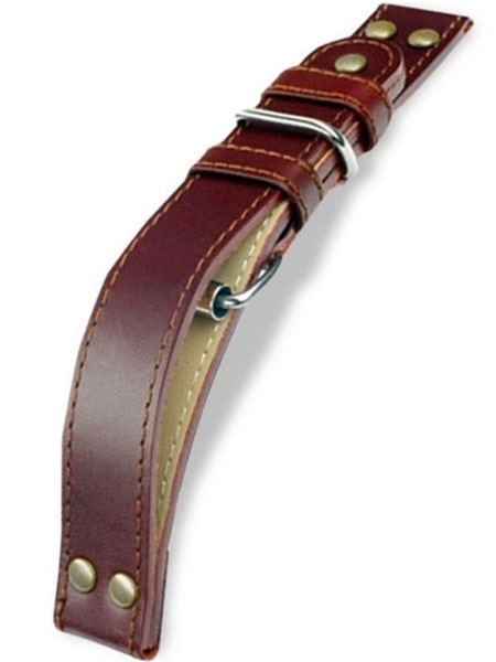 Laco WWII-Style Leather Pilot Strap with Bomber Jacket Extension