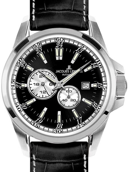 Jacques Lemans 44mm Liverpool Automatic Watch with a 24 Hour Sub-Dial  #1-1774A