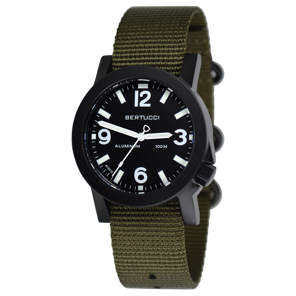 Bertucci Experior Anodized Aluminum Unibody Watch with a Nylon