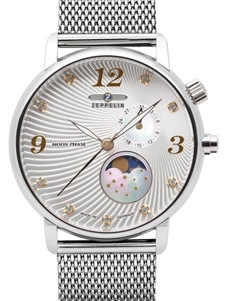 Graf Zeppelin Women's Luna Moonphase Watch with Swarovski Crystals