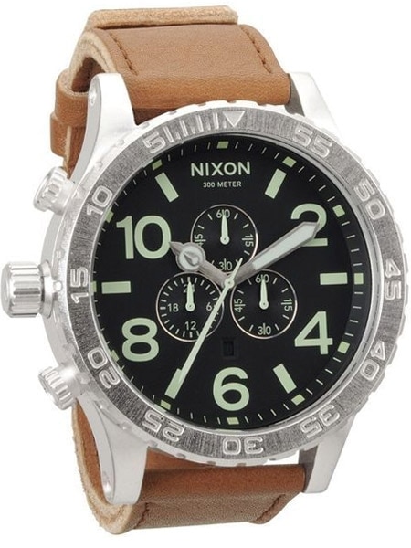 【NIXON】THE 51-30 CHRONO 51-30 Chrono Watch | Matte Black / Gold | Men's Stainless