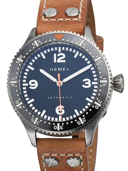 HEMEL automatic watch with luminous Ceramic Bezel insert and a HEMEL automatic watch with luminous Ceramic Bezel insert and a