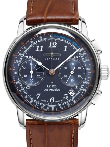 Graf Zeppelin Chronograph watch with sixty minute timer #7614-3