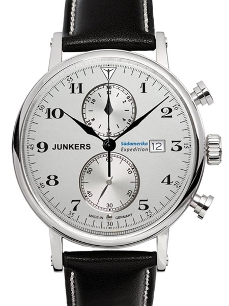 Junkers Quartz Chronograph Watch with Silver Dial #6586-1