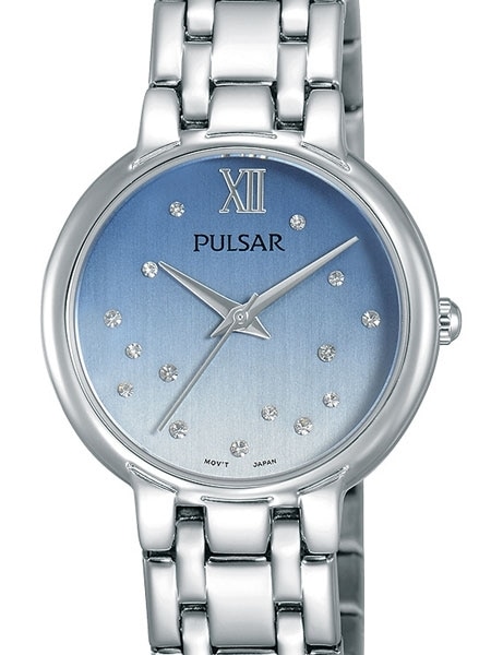 Pulsar Ladies Quartz Watch with a silvertone case and bracelet #PH8301