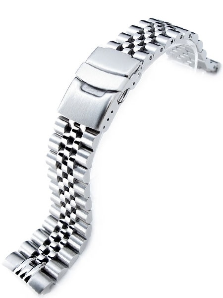 President 22mm (Replacement for Seiko Turtle or other similar models) Solid  End Links Solid Stainless Steel Bracelet