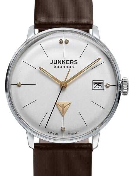 Junkers Lady Bauhaus Swiss Quartz Watch with Domed Hesalite