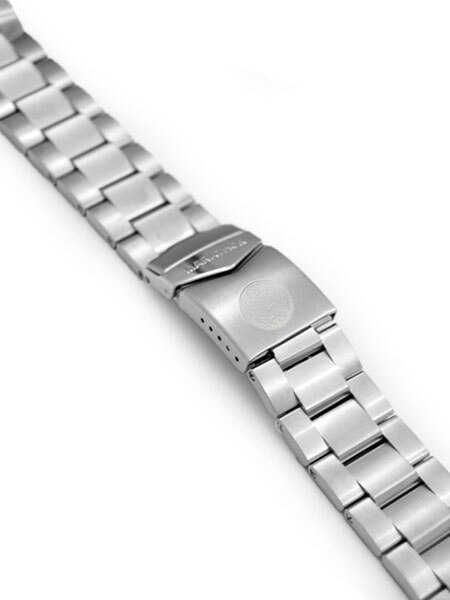 メカニカル・リンク Mechanical Link Marathon Brushed Finish Solid Link Bracelet #WW005007US (22mm)
