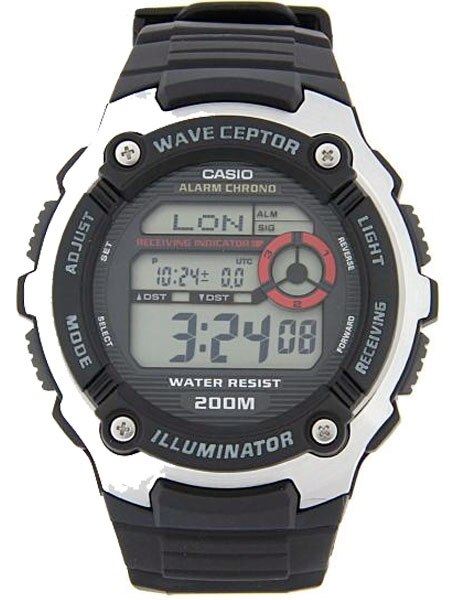 Casio Multi-Band ATOMIC Wave Ceptor Chronograph Alarm Watch #WV-200A-1AV