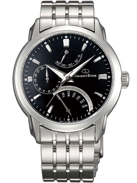 Orient Star Retrograde Day Watch with Date, Power Reserve