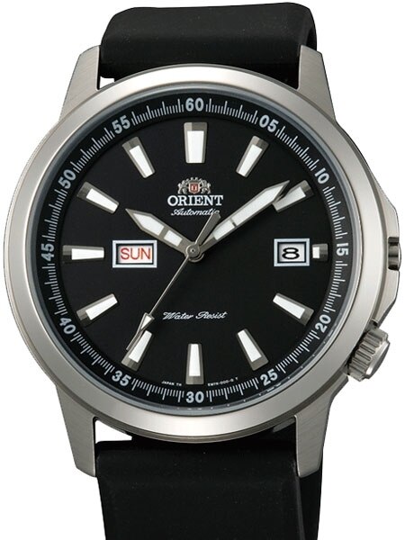 Orient 42mm Stingray Day and Date Automatic Watch with Black Dial