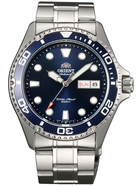 Orient Ray II Blue Dial Automatic Dive Watch with Stainless Steel