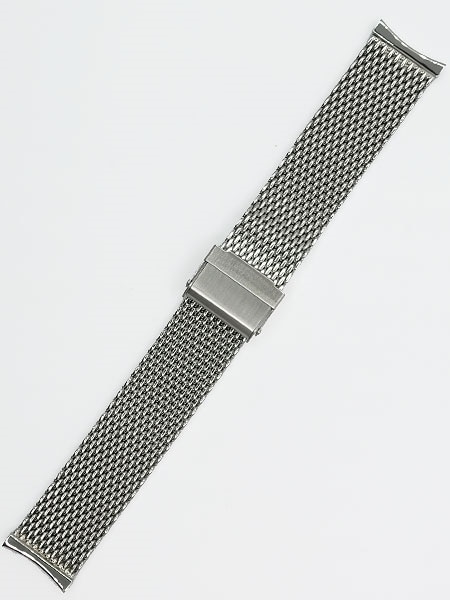 Vollmer Polished Mesh Bracelet for Orient Bambino with Easy Adjust