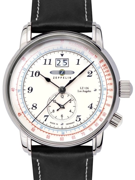 Graf Zeppelin German Made, Dual Time, Big Date Watch with