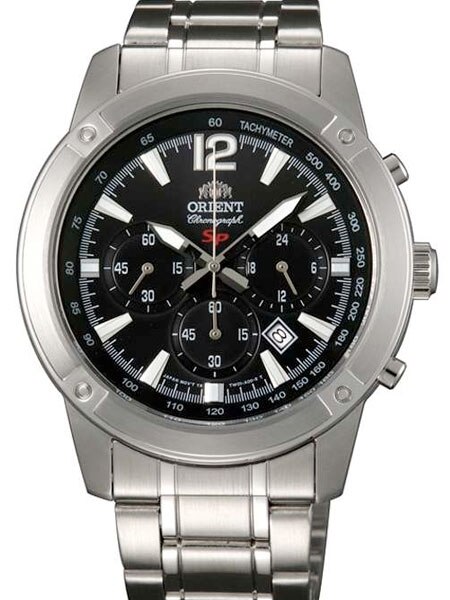 Orient Quartz Chronograph with 60-Minute Stopwatch and 24-Hr Sub