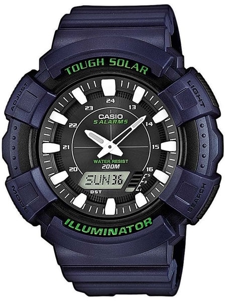 Casio Tough Solar-Light Powered World Time Chronograph Alarm #AD