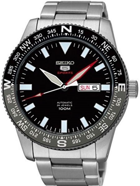 Seiko Sports Automatic Watch with a Rotating Compass Bezel #SRP669J1