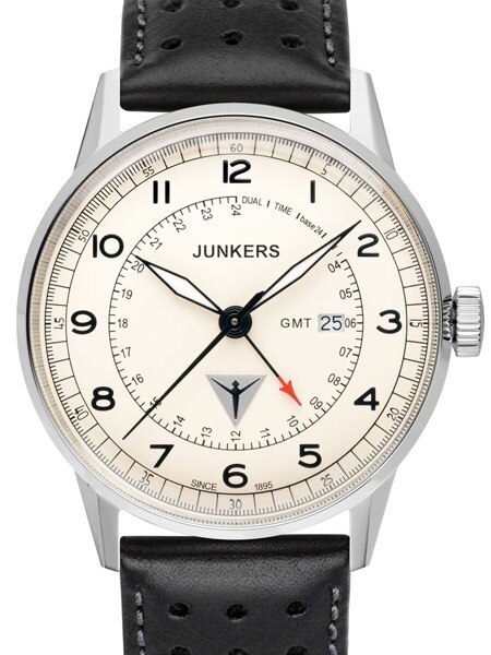 Junkers G38 series 40mm Quartz GMT Watch #6946-5