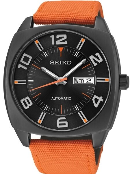 Seiko Recraft series Automatic Watch with black PVD case