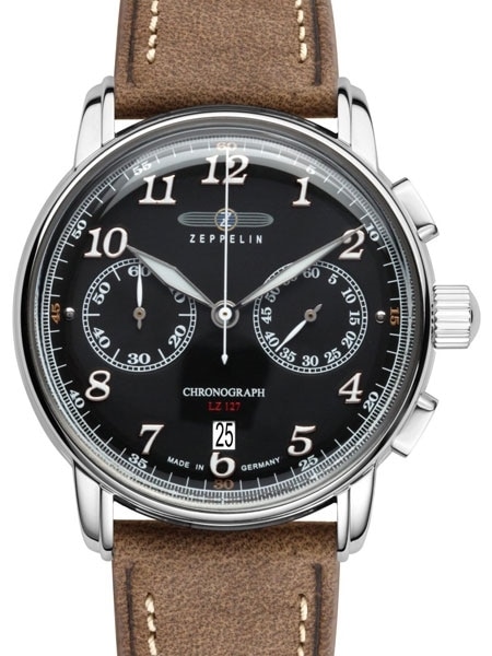 Graf Zeppelin Chronograph watch with sixty minute timer #8678-2