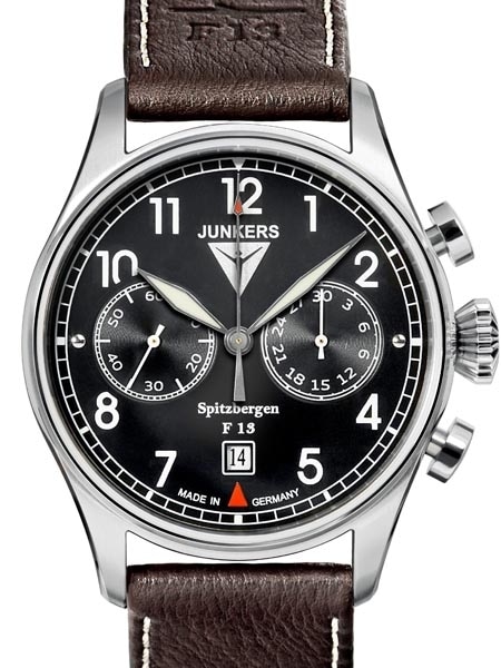 Junkers Spitzbergen F13 Mechanical Chronograph Watch, Sapphire