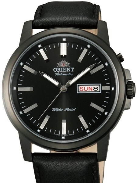 ORIENT WATER RESIST腕時計 ブラック Orient 42mm PVD Starfish Day and Date Automatic Watch with Black