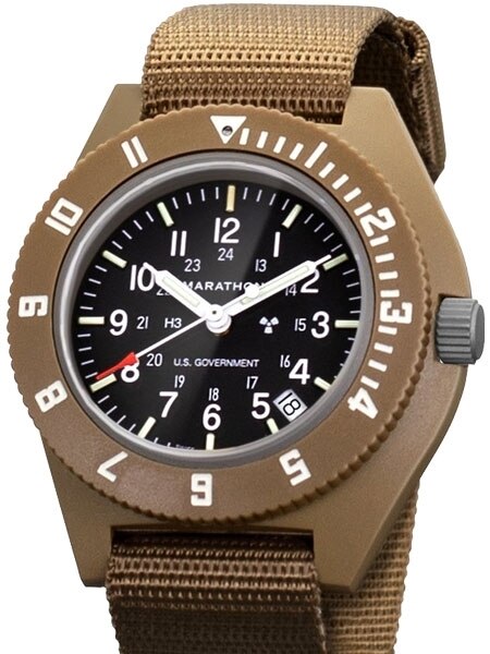 Marathon Swiss Made Quartz Military Navigator Watch with Tritium