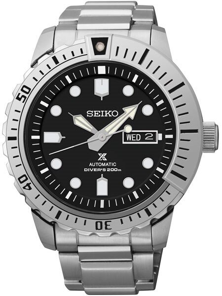 Seiko Prospex Black Dial Mohawk with Seiko 4R36, 24-Jewel