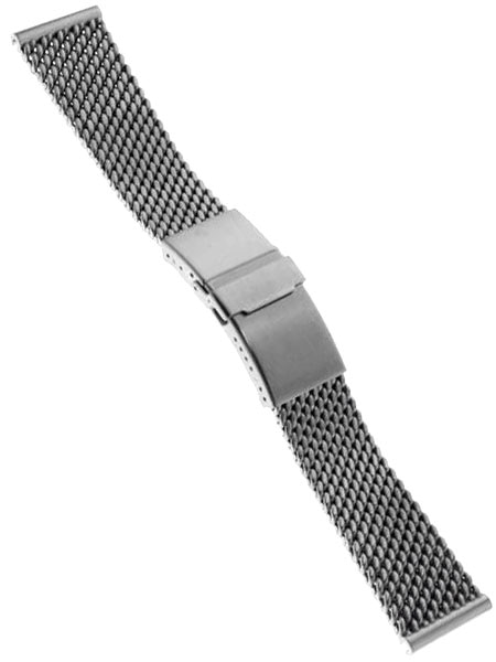 Staib Satin Mesh Bracelet #STEEL-2784-20703APB-S (Straight End, 20mm)