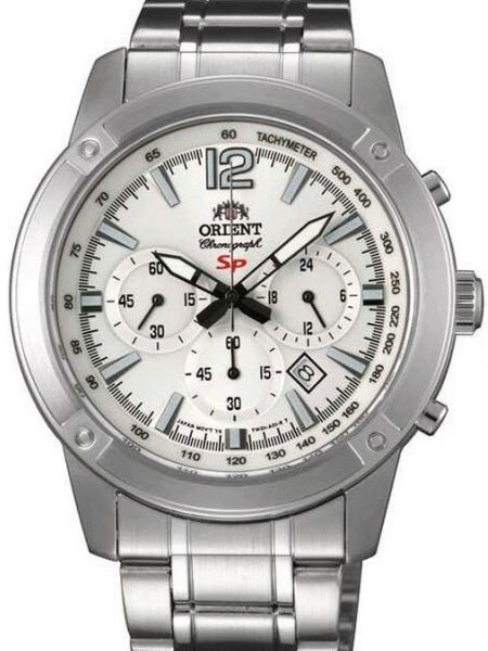 Orient Quartz Chronograph with 60-Minute Stopwatch and 24-Hr Sub