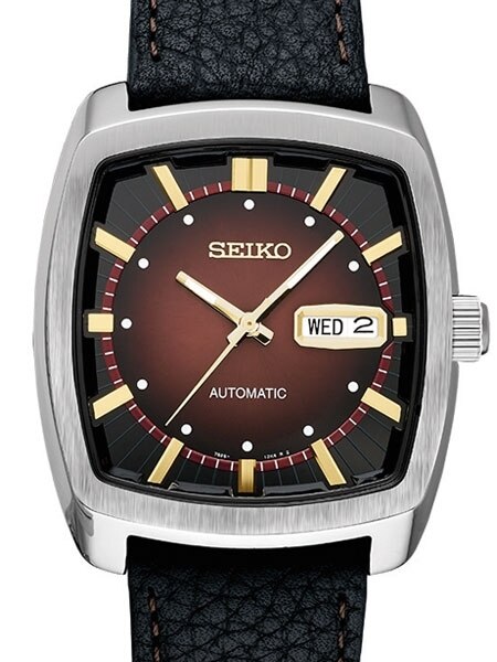 Seiko Recraft series Automatic Watch with rectangular case and