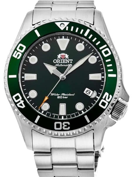 Orient Green Bezel Insert, Automatic Dive Watch with Sapphire Crystal  #RA-AC0K02E10B
