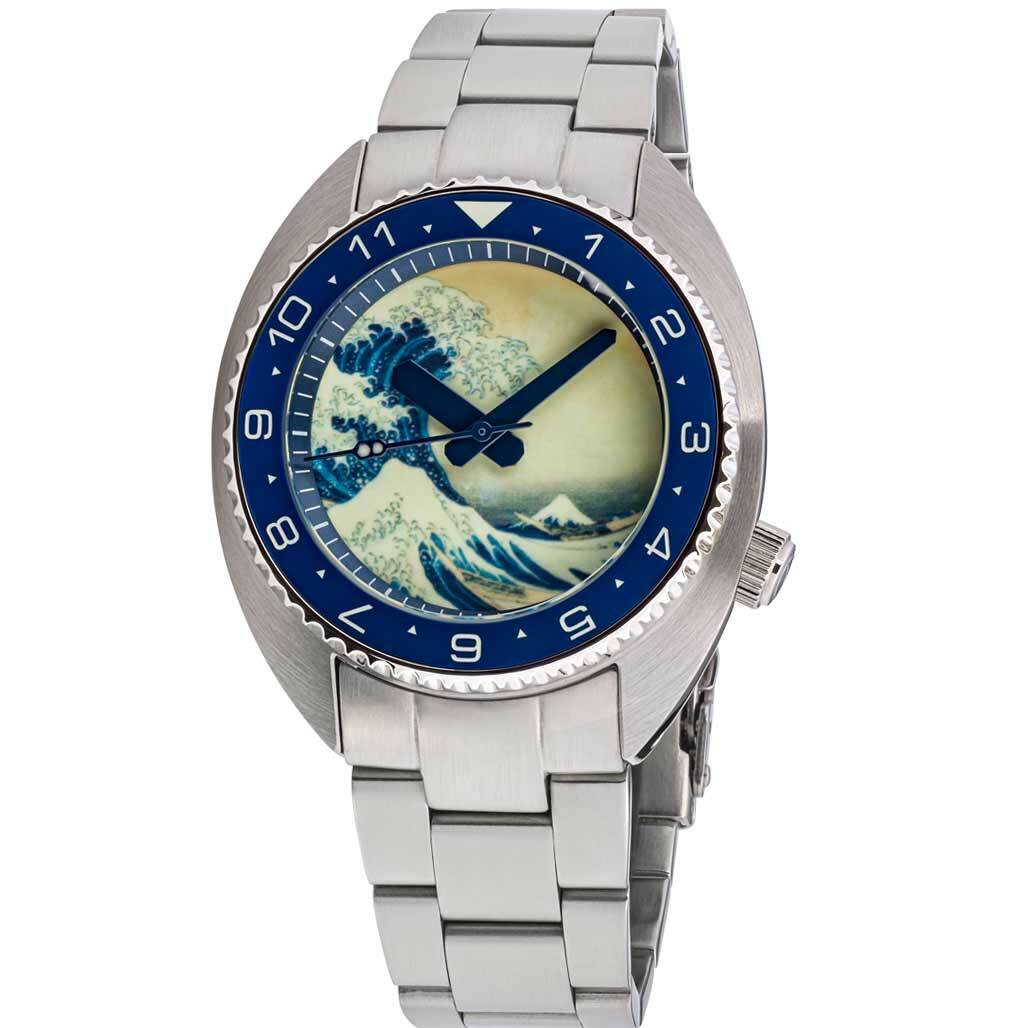Y*K様 アイランダーウォッチ限定版 Islander Luminous Wave Dial Automatic Dive Watch with AR Dome