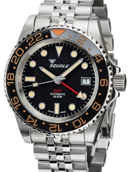 Scratch and Dent - Squale 300 meter Swiss Automatic Dual-Time GMT