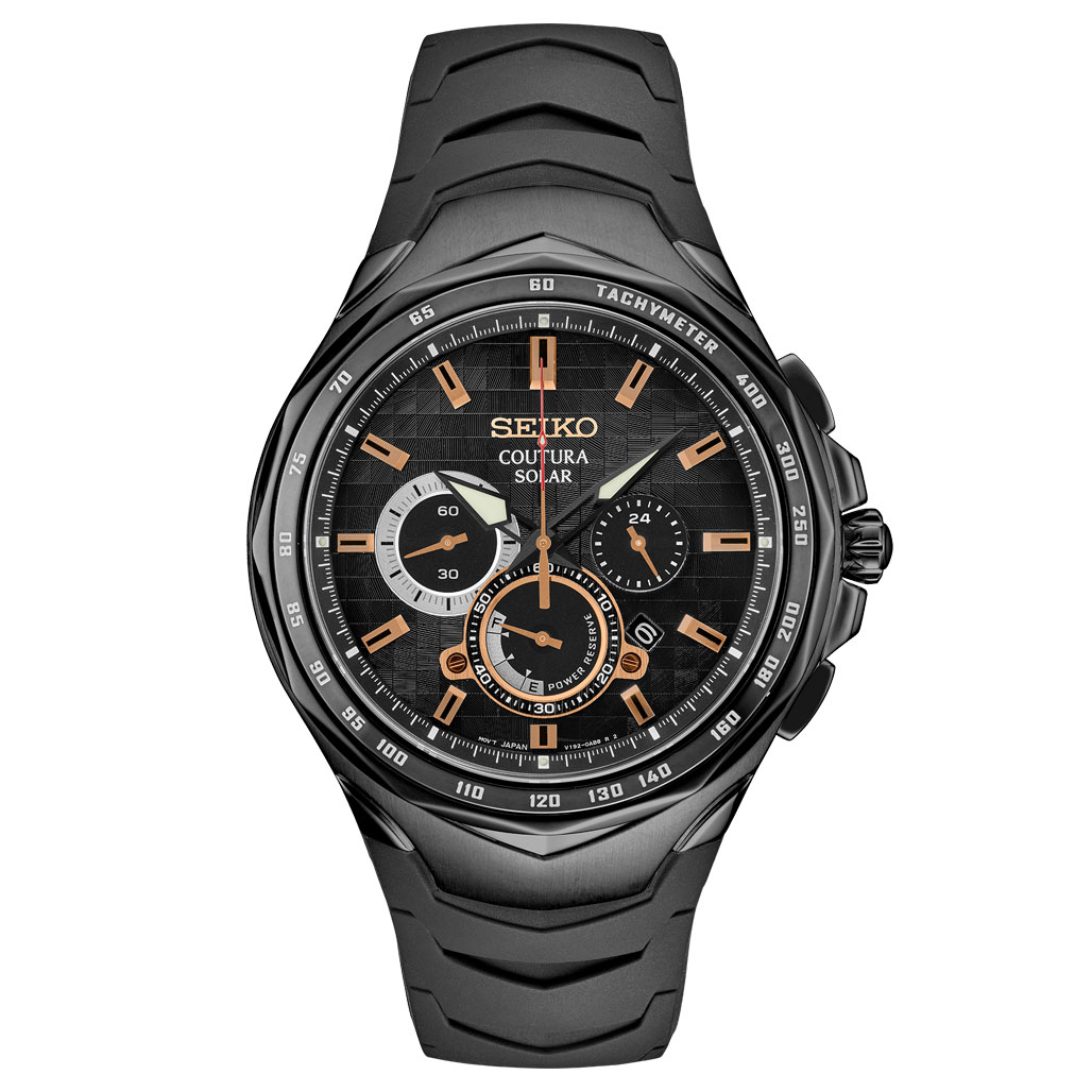 Seiko Coutura Solar Powered Chronograph with PVD Case