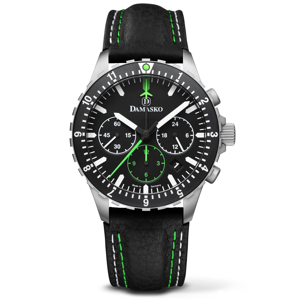 ルイガノ　DW2 430 Damasko 42mm Chronograph with a Stopwatch, and 12-hour