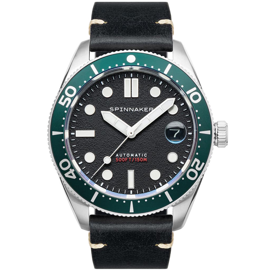 Spinnaker 40mm Croft Nomad Black 150-Meter Automatic Dive Watch #SP-5100-02