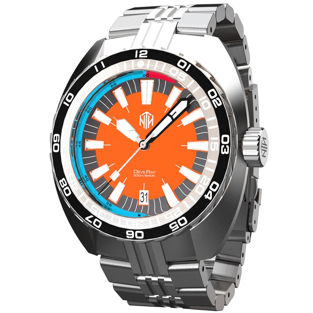 NTH DevilRay 500-Meter Automatic Dive Watch with an AR Sapphire