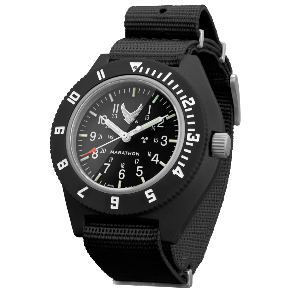 MARATHON ナビゲーター腕時計 WW194001 純正コンパス付き Marathon Swiss Quartz Navigator Pilot Watch with sapphire