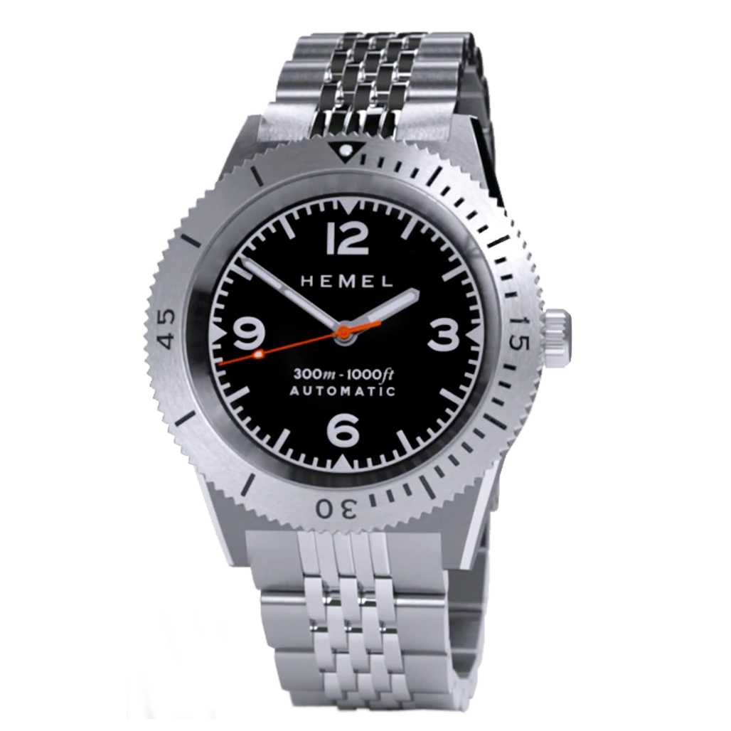 Hemel Sea Dart Automatic Dive Watch with Black Dial #HD3