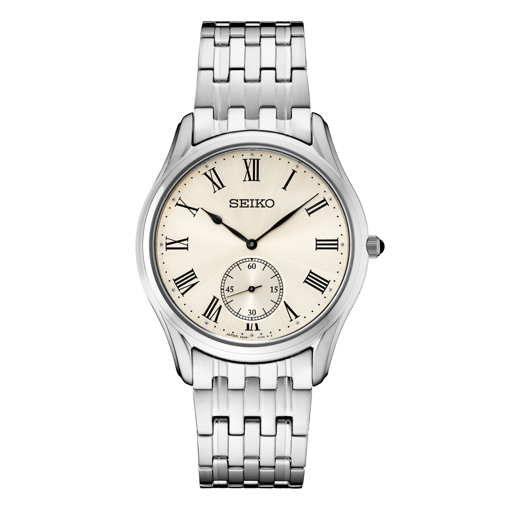 ★シンプルで大人気★SEIKO ESSENTIALS WHITE DIAL UNISEX WATCH Seiko Essentials Automatic Dress Watch with White Sunray