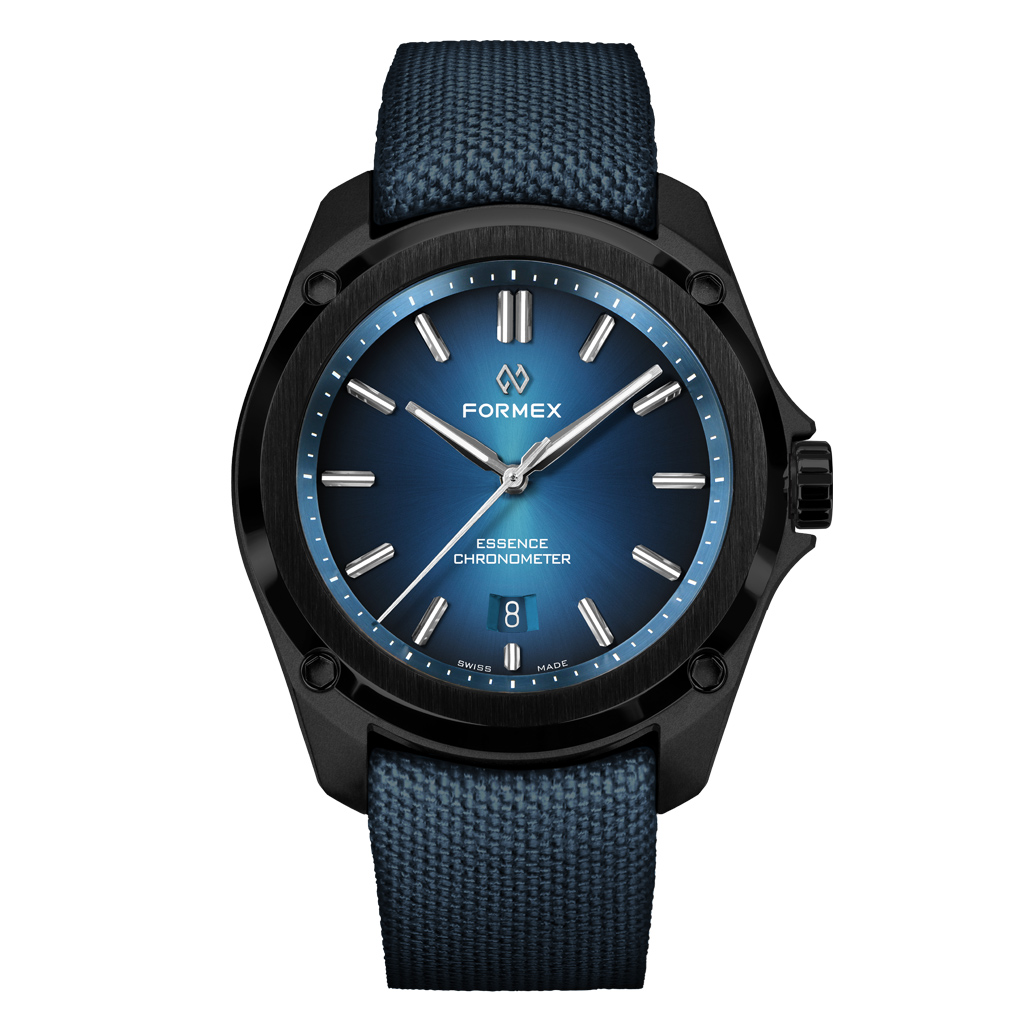 Formex Essence Leggera FortyThree (43mm) COSC Automatic Carbon Case Watch  with Electric Blue Dial #0330.4.6339.844