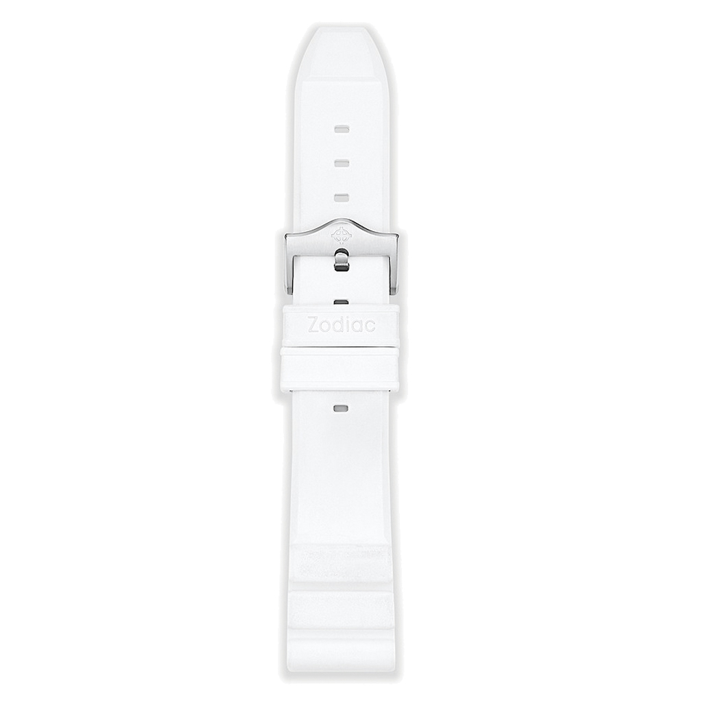 Zodiac ゾディアック　ホワイトレザー ZO9309 ラバー アナログ メンズ 腕時計 腕時計 ZODIAC（ゾディアック） ストラップ ギター