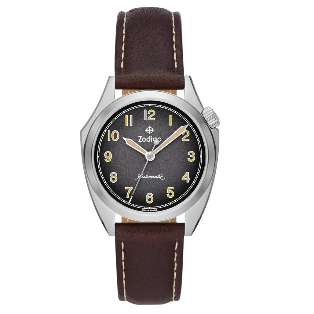 Zodiac Olympos Automatic Watch with Textured Dial #ZO9712