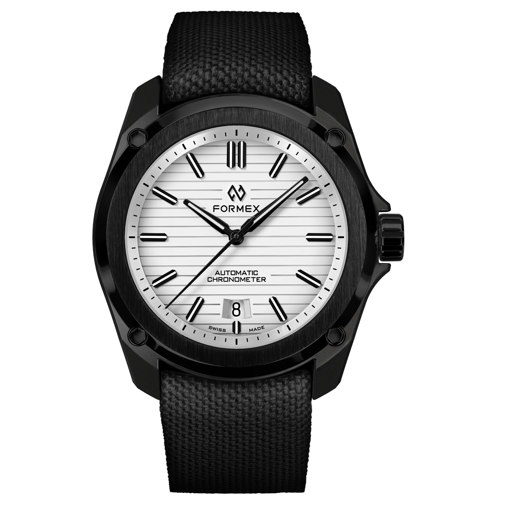 Formex Essence Leggera FortyOne (41mm) COSC Automatic Carbon Case Watch  with Arctic White Dial #0331.4.6311.811