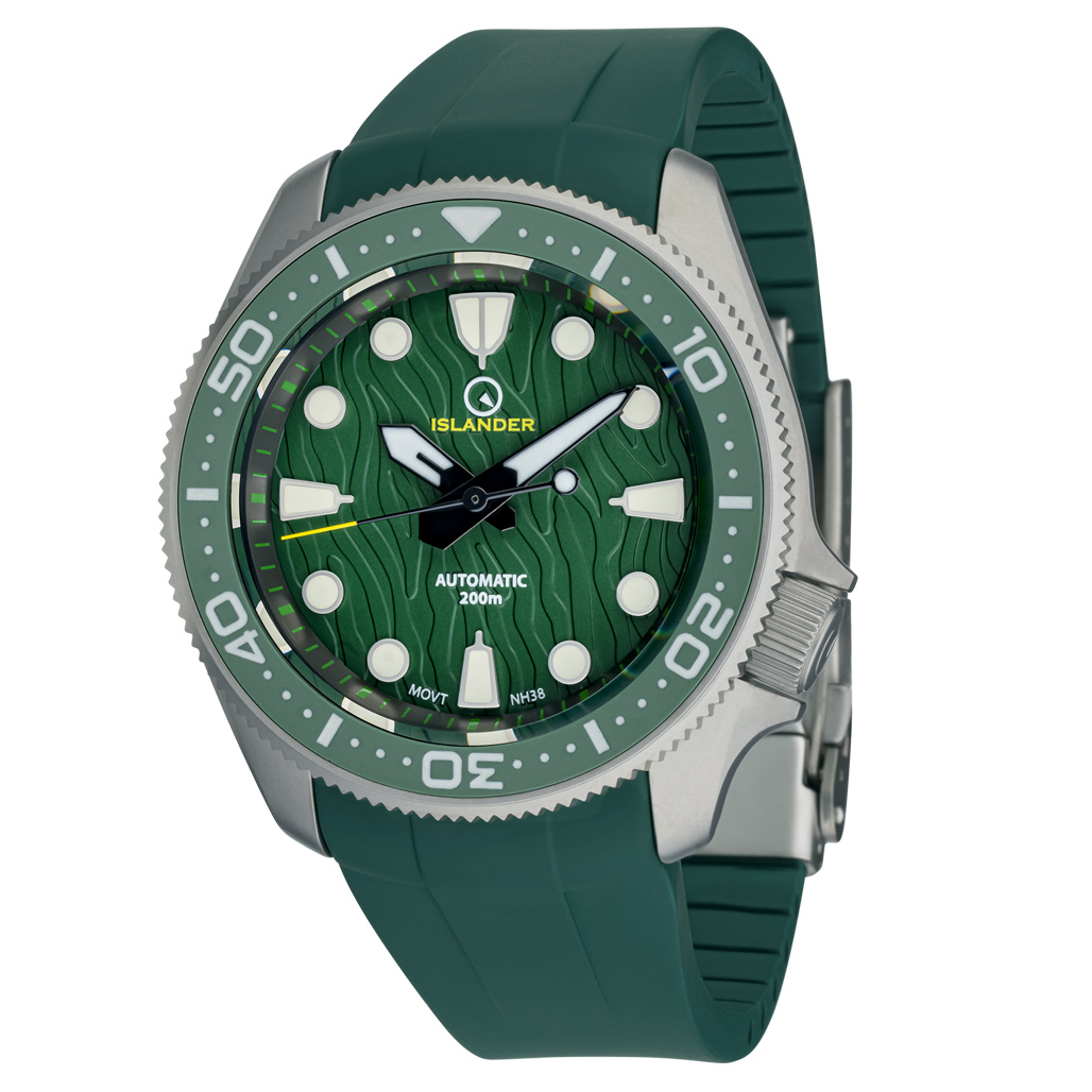 Emerald Green Zelos Titanium Zelos The Swordfish 40 Mm Diver