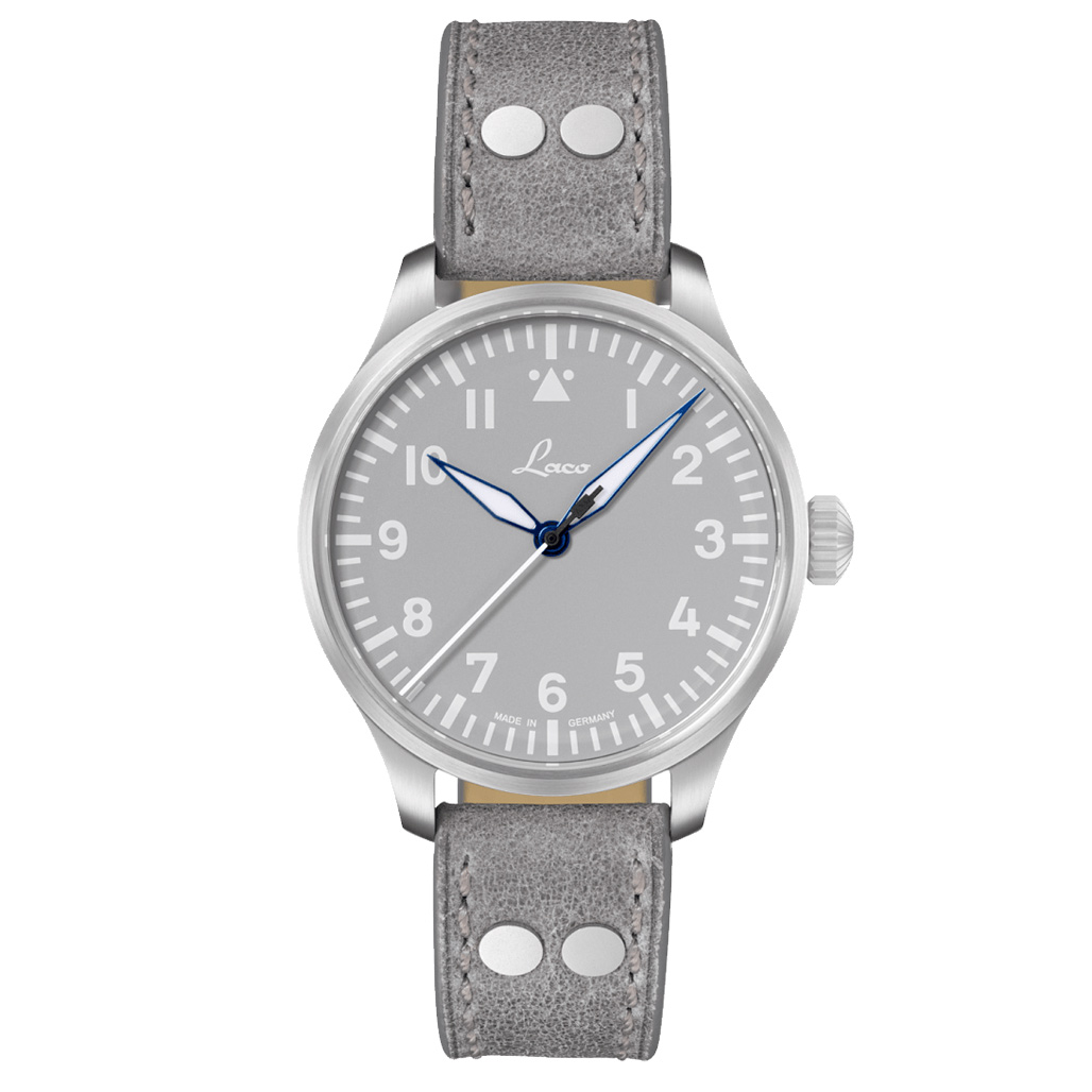 Laco Augsburg Gray 39 Type A Dial Automatic Pilot Watch with