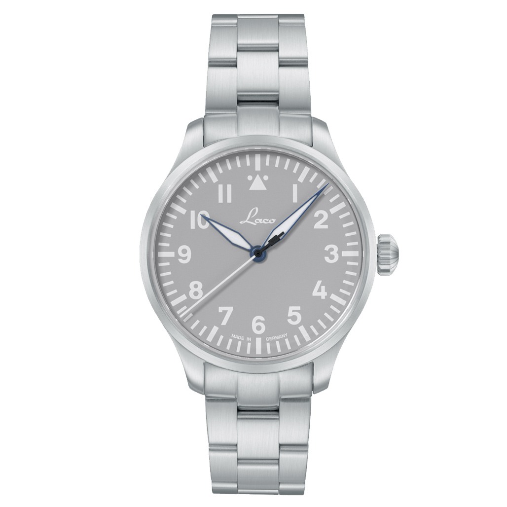 Laco Augsburg Gray 39 Type A Dial Automatic Pilot Watch with