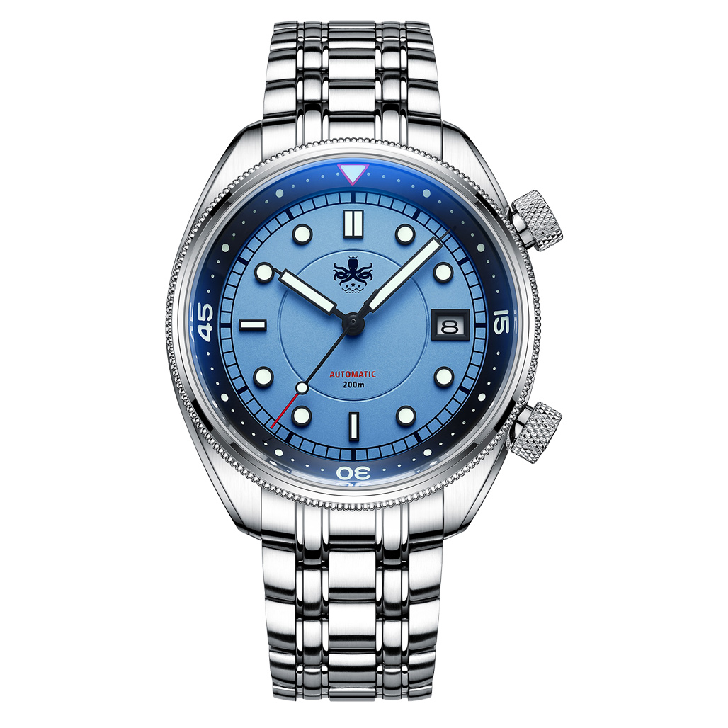 Phoibos Eagle Ray Automatic Compressor Style Dive Watch with